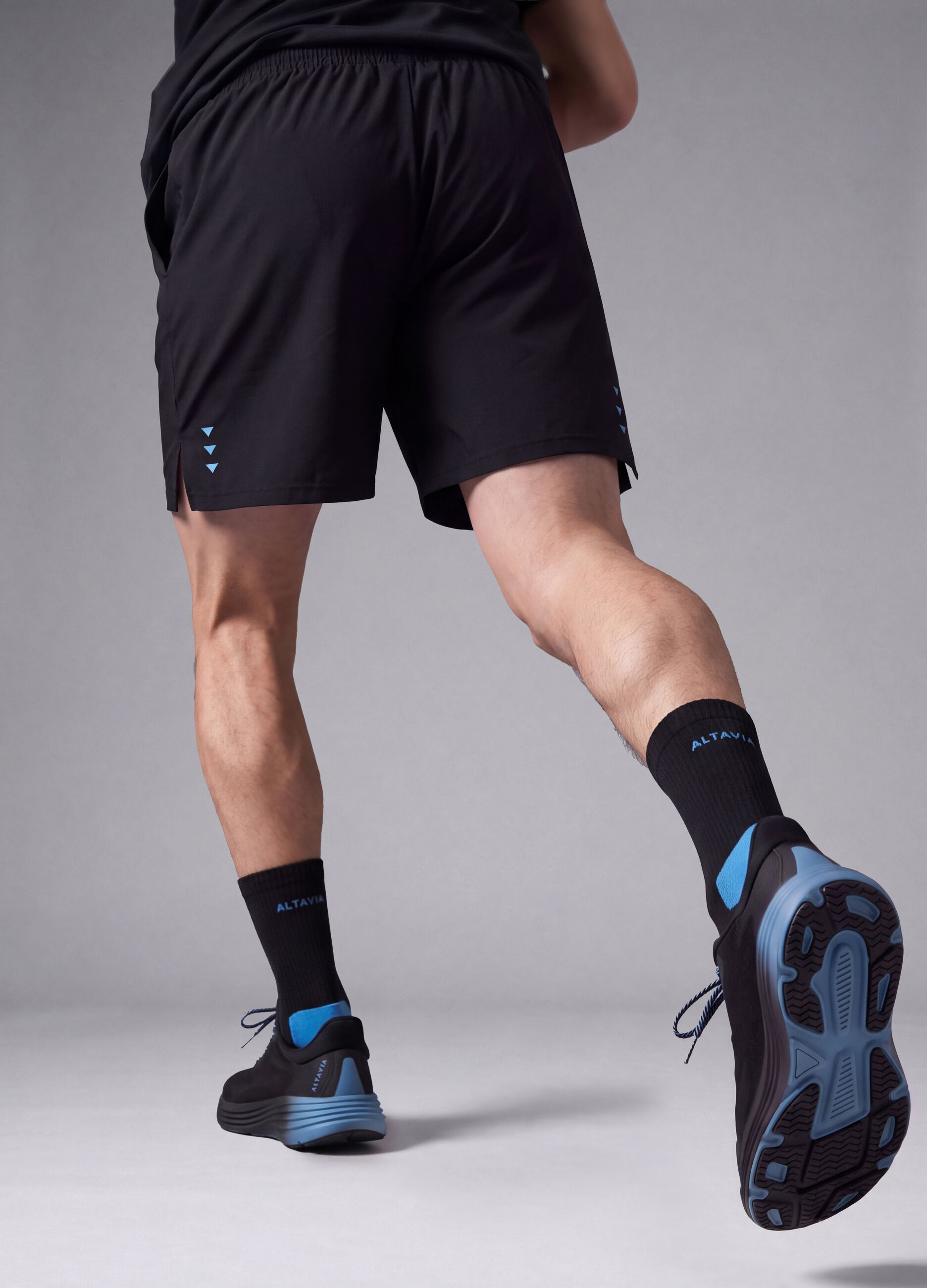 Black easy-dry stretch shorts ALTAVIA RUNNING
