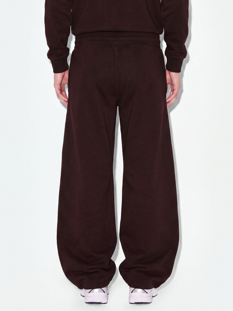 Purple cotton-blend baggy-fit joggers_2