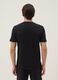 Black short-sleeve stretch cotton T-shirt with chest pocket_3