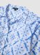 Blue organic cotton shirt with all-over print_5
