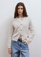 White pure cotton knitted cardigan, regular fit_2
