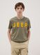 Green pure cotton regular fit children's T-shirt with print_0