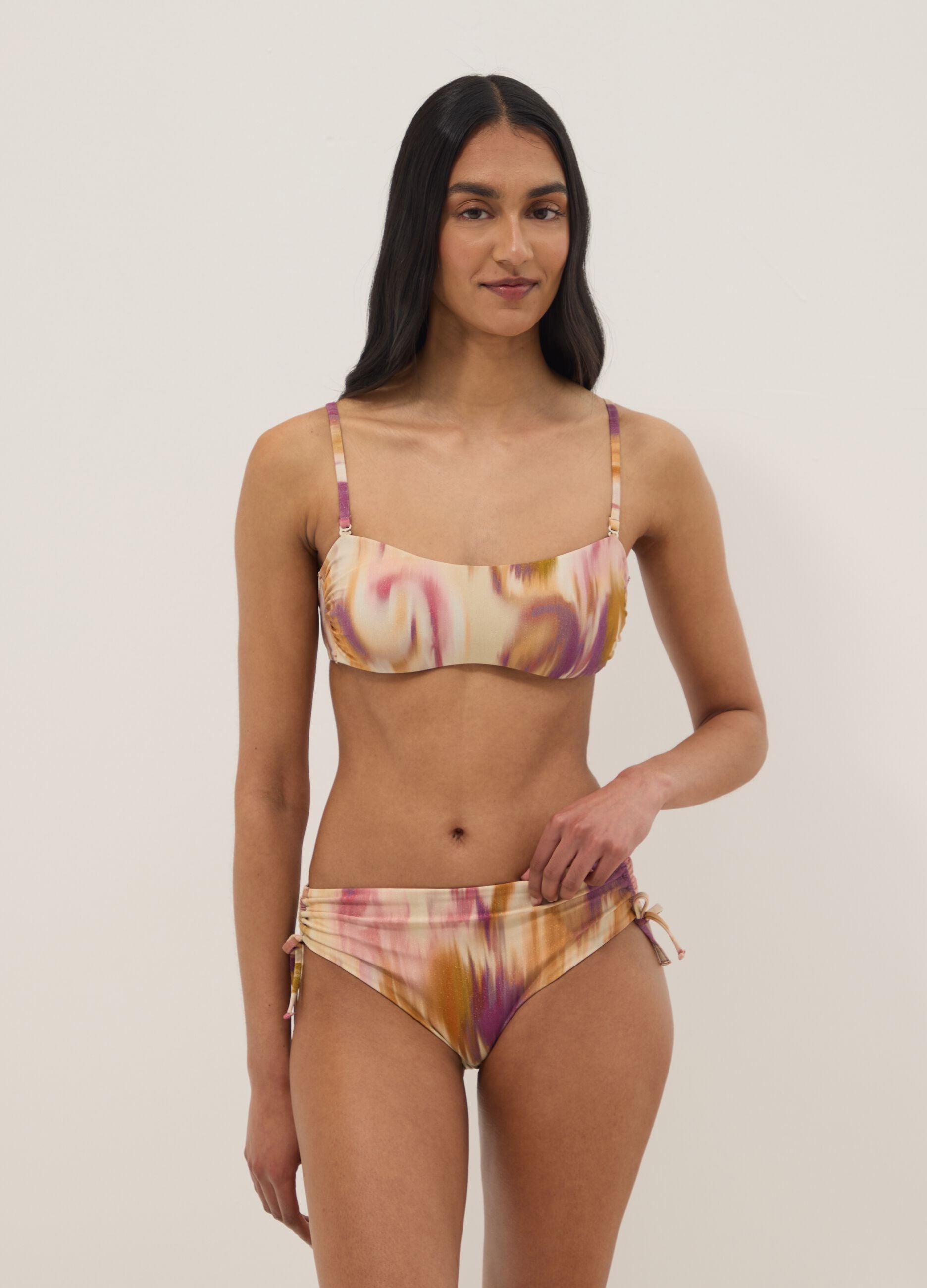 Multicolour stretch swim briefs