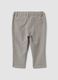 Grey patterned stretch viscose trousers, regular fit_1