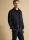 Blue padded stretch-fabric jacket_0