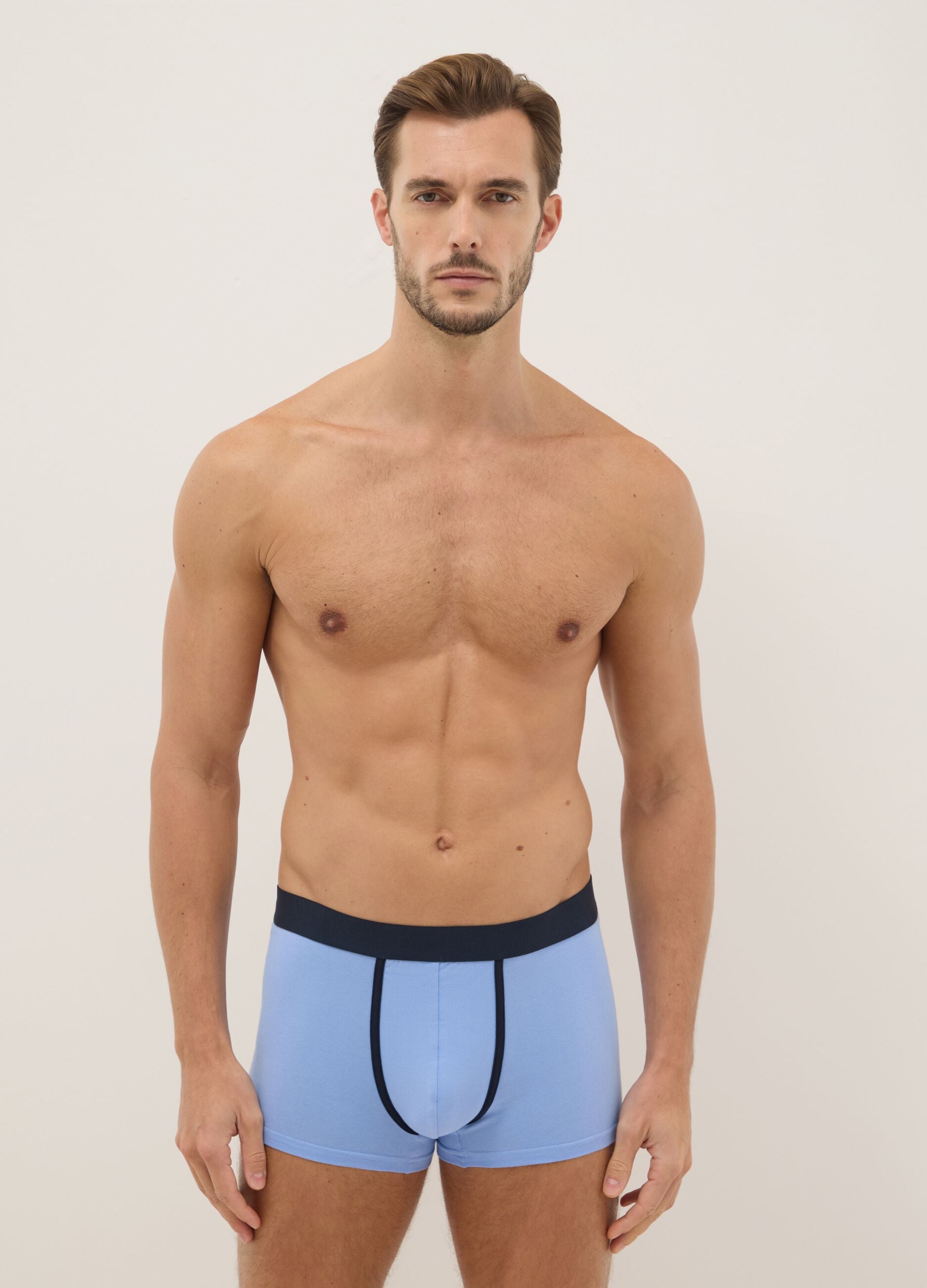 Triple pack of multicolour stretch cotton regular fit boxer shorts