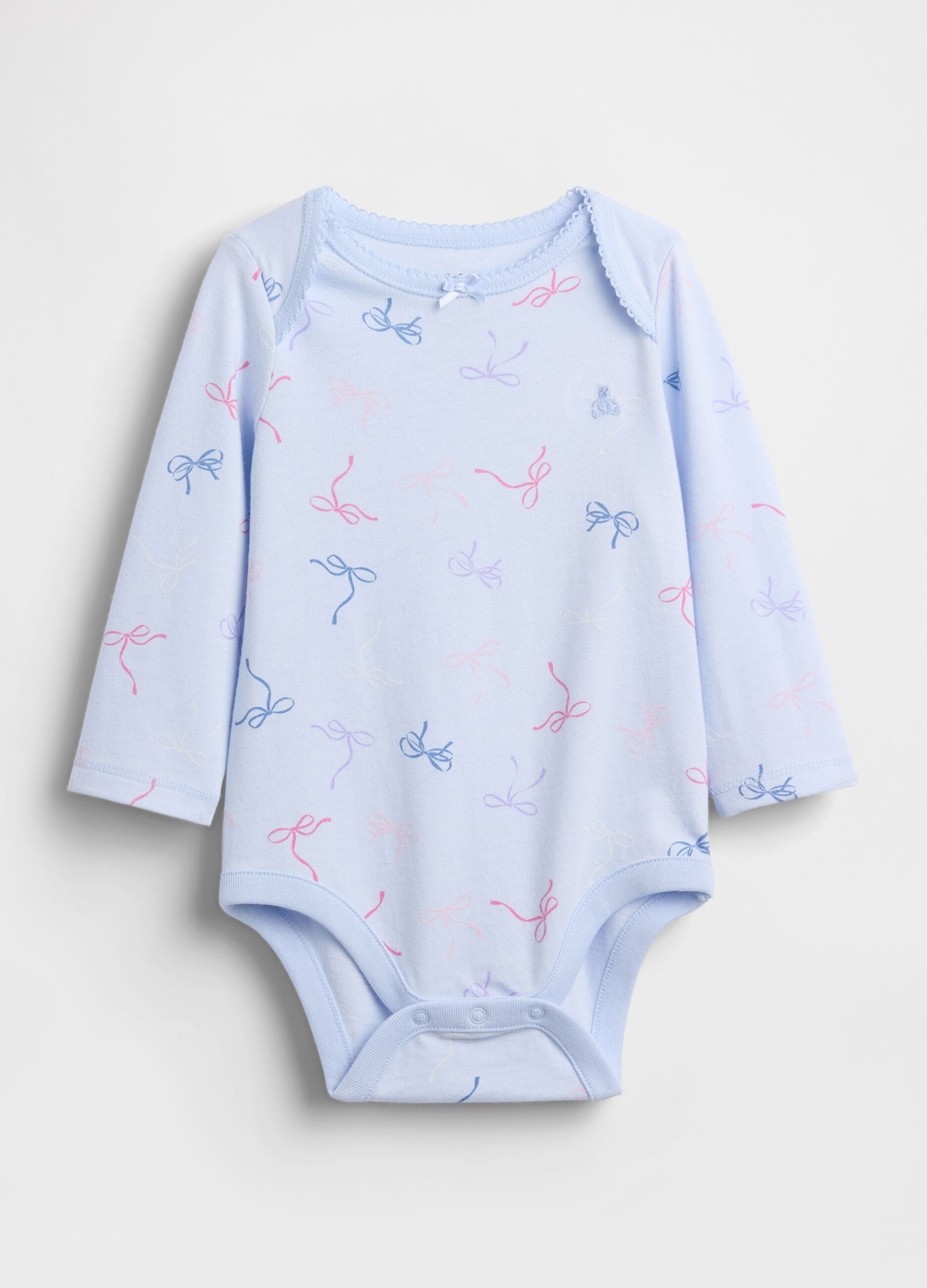 Blue cotton baby body