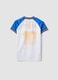 Kids&rsquo; Italy White and Sky-Blue Oversized Fit T-shirt_4
