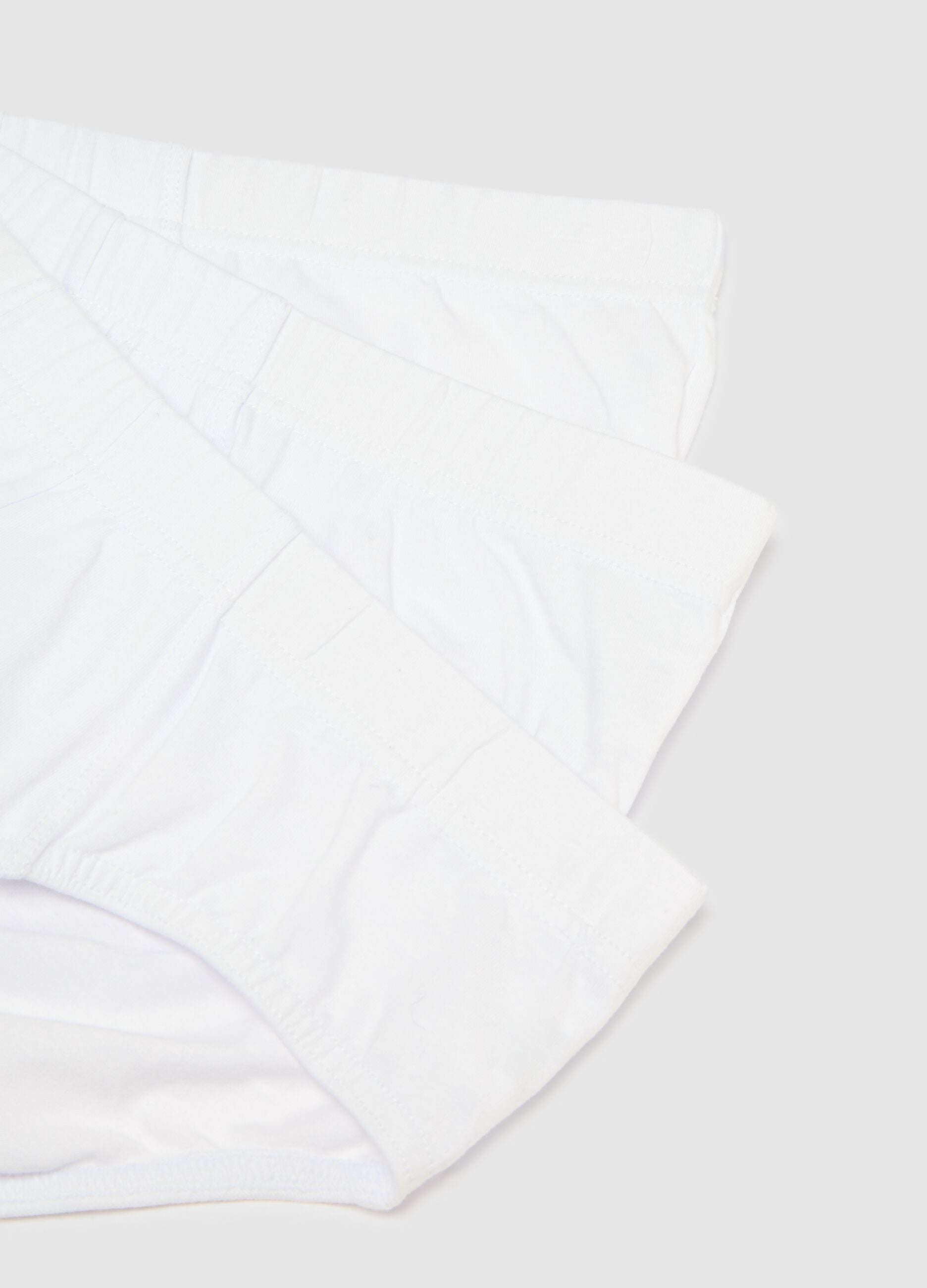White Cotton Regular Fit Briefs