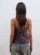 Brown fitted sequin stretch tank top_3