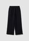 Black pure cotton joggers with elasticated waistband, oversized fit_4