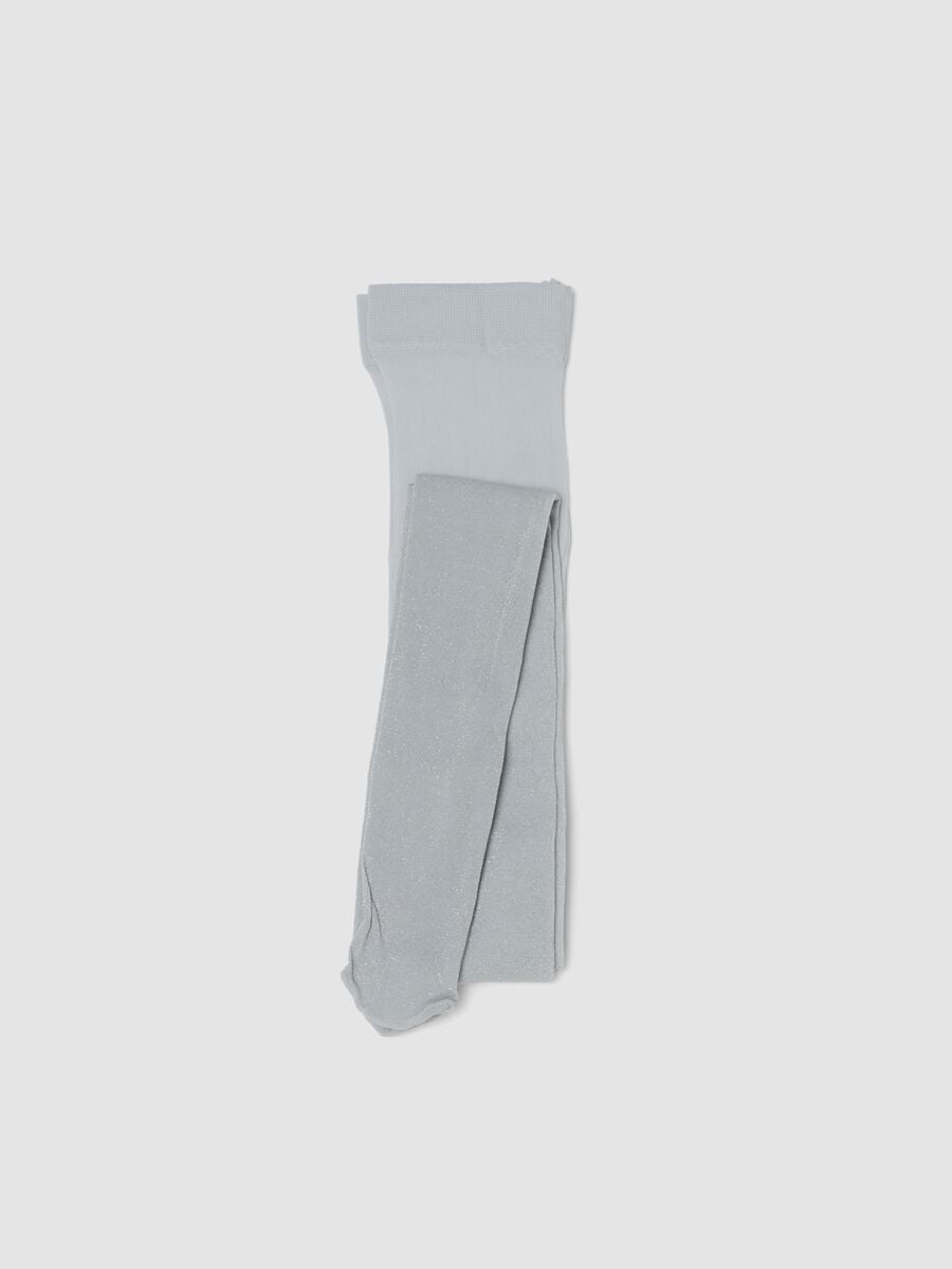 Collant grigi in tessuto elasticizzato_0