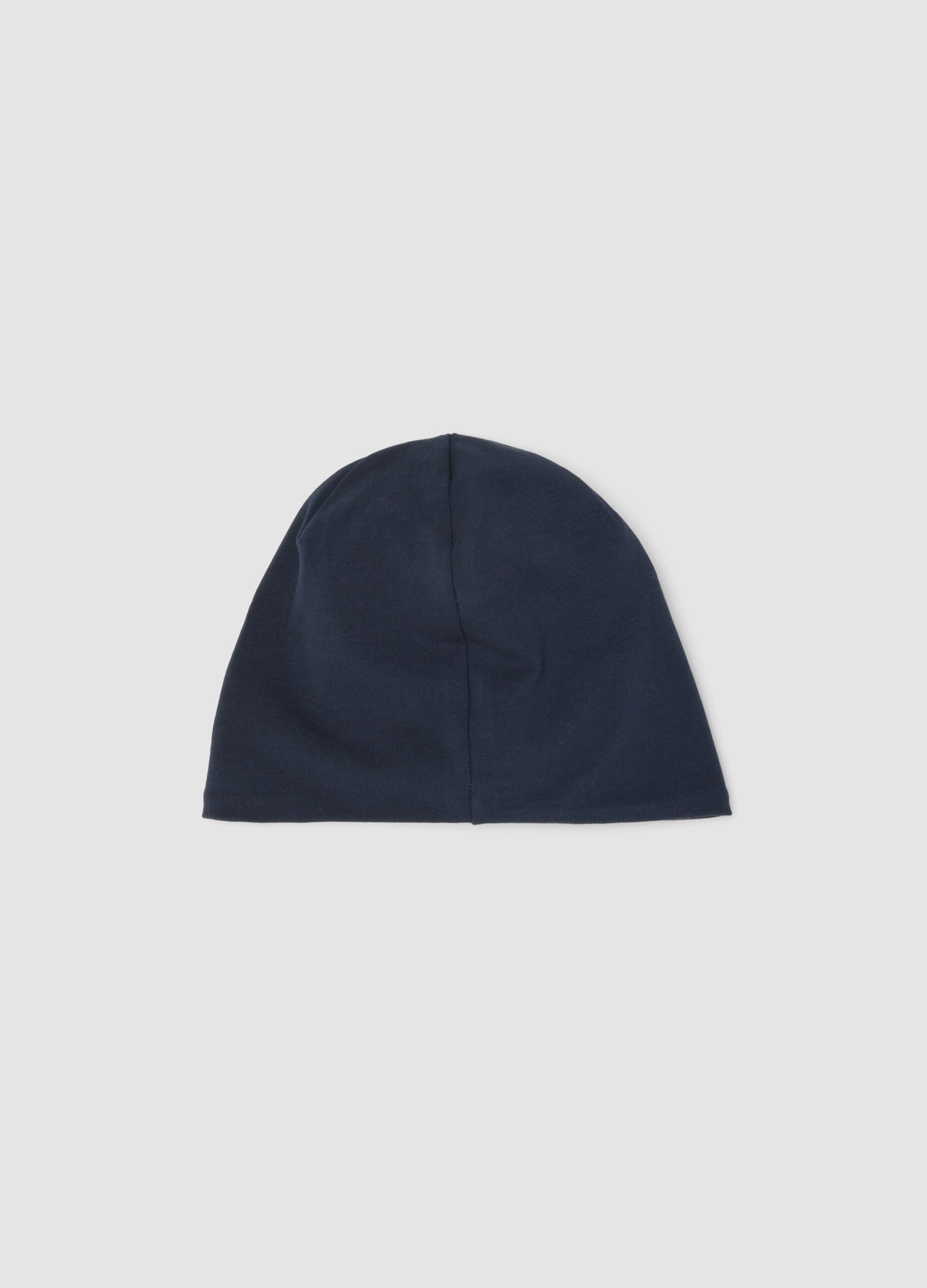 Blue stretch cotton hat with Teen Titans Go print for boys
