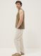 Brown pure cotton vest top_1