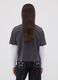 Girls&rsquo; grey oversized pure cotton T-shirt with double sleeves_2