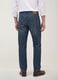 Blue denim straight-fit jeans in pure cotton_2