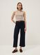 Beige stretch cotton vest top, regular fit_0