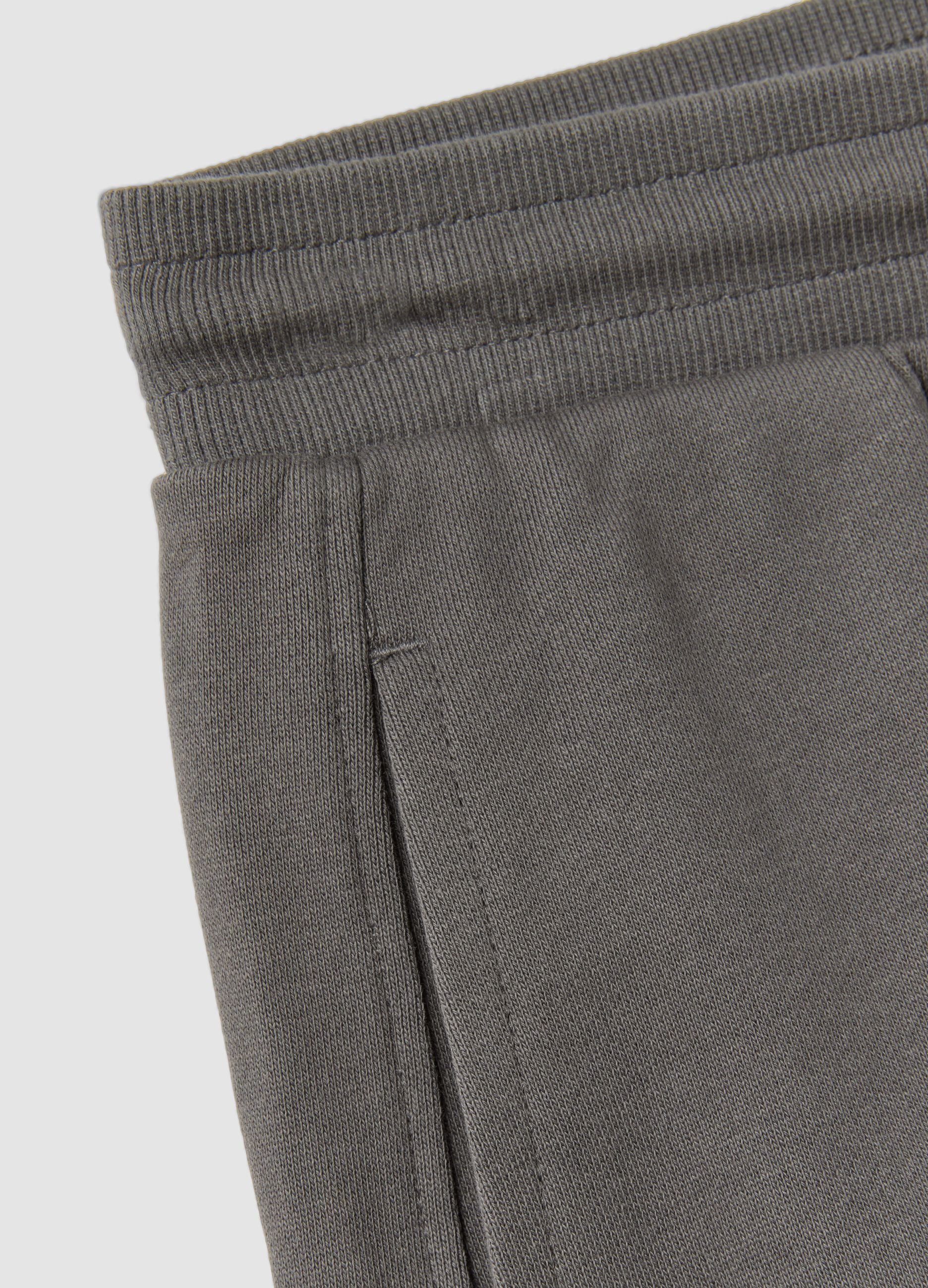Grey pure organic cotton comfort-fit joggers for boys