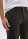 Green Cotton Blend Slim Fit Trousers_3