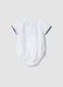 White pure cotton infant onesie featuring Mickey Mouse_1