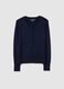 Regular fit blue cardigan with buttons_4
