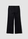 Black cotton and stretch viscose denim jeans with bootcut fit_5