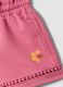 Girls&rsquo; Pink Stretch Cotton Shorts, Regular Fit_3