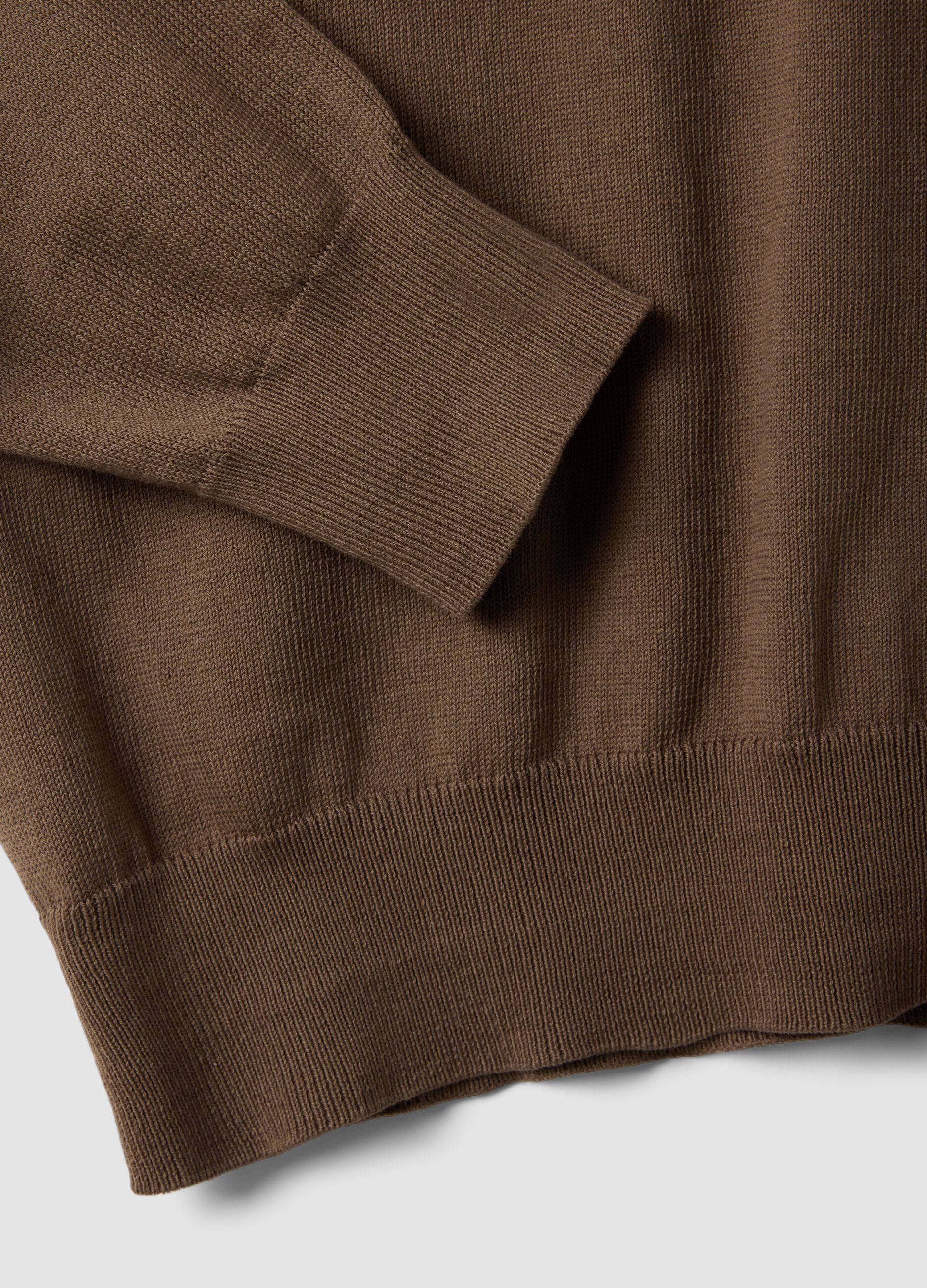 Brown Sweater in Pure Cotton