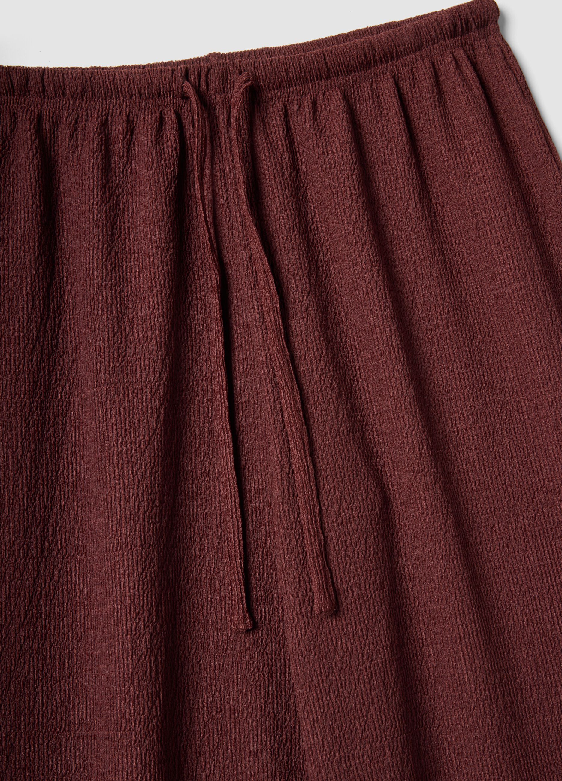 Brown wide-leg joggers