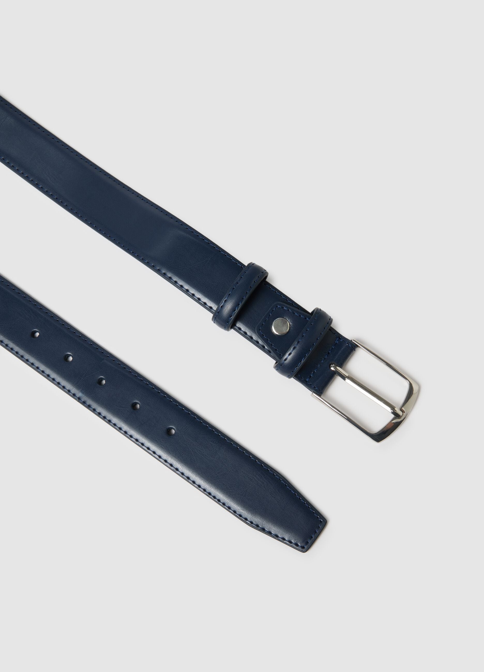 Blue belt with elegant buckle