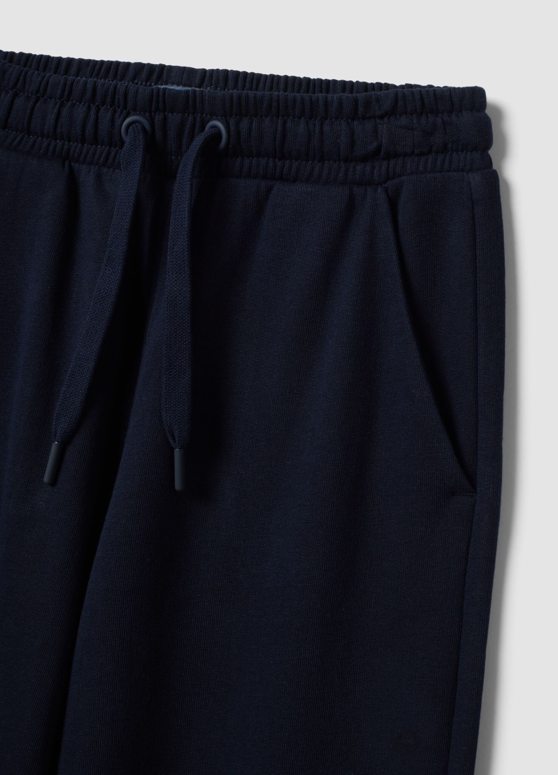Blue organic cotton jogger trousers
