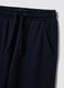 Blue organic cotton jogger trousers_2
