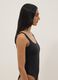 Black Stretch One-Piece Swimsuit with Padding_1