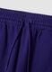 Purple cotton blend shorts with Los Angeles Lakers prints_5