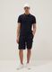 Blue stretch cotton polo shirt, regular fit_2