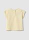 Girls' multicolour striped pure cotton T-shirt with hearts_1