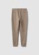 Grey regular-fit joggers in stretch Easy Dry fabric_6