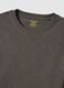 Grey long-sleeve pure cotton regular fit T-shirt_5