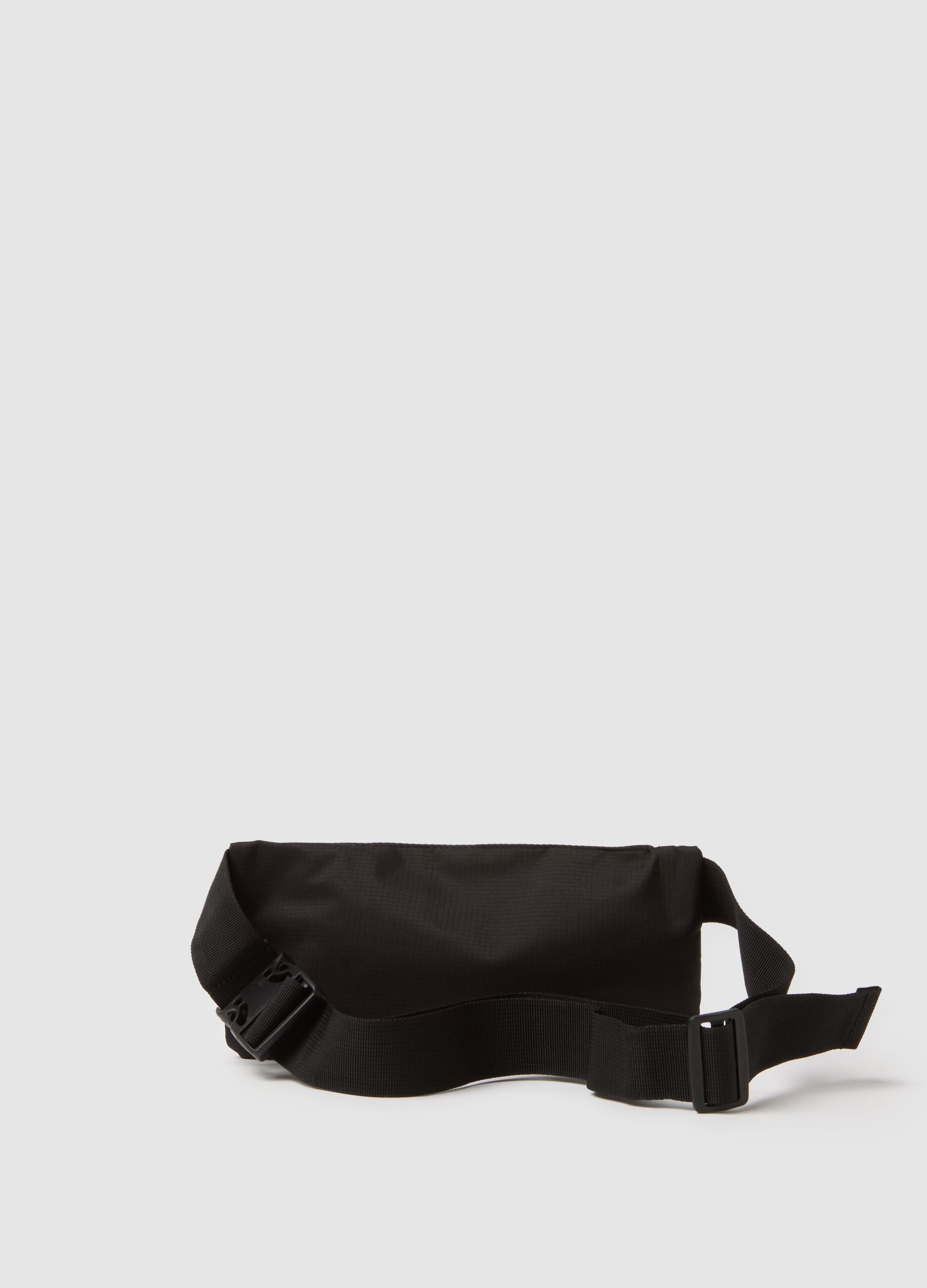 Black bum bag with zip closure