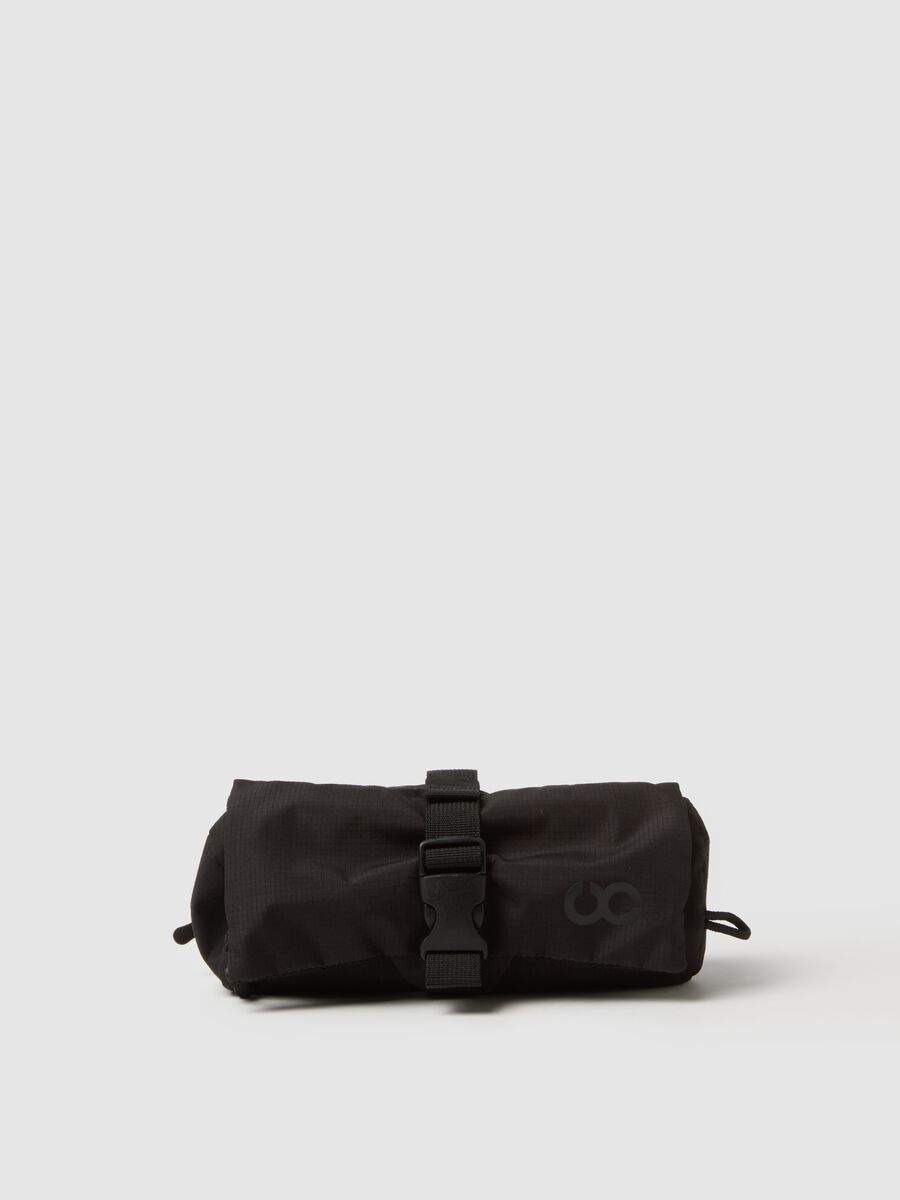 Borsa a spalla nera con cerniera_0