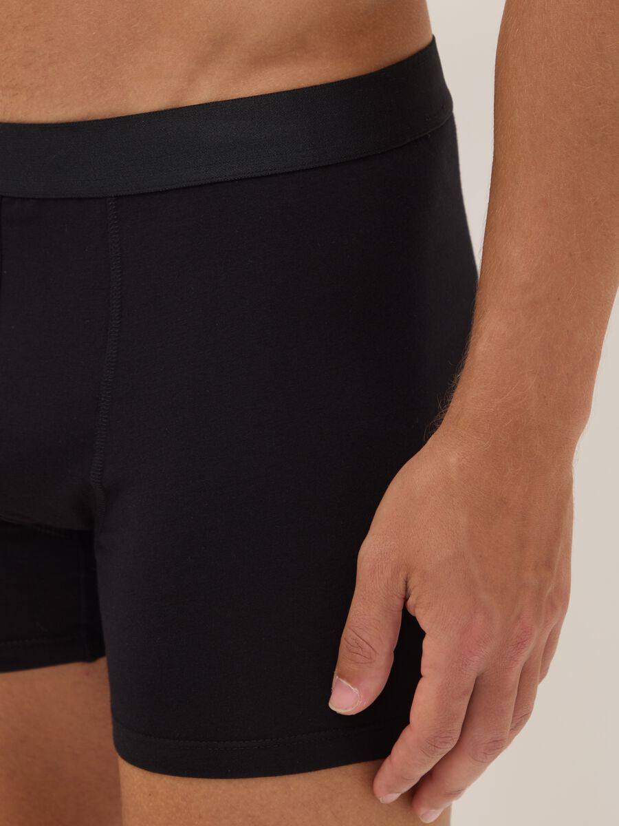 3-pack of black mid-length organic cotton boxers_3