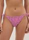 Pink tie-side bikini bottoms in stretch fabric_1