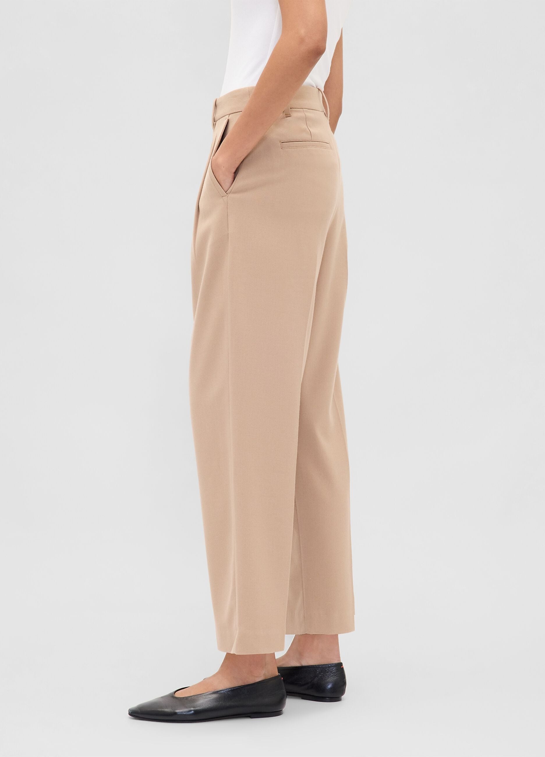 Beige Stretch Trousers