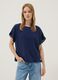 Blue pure cotton blouse_0