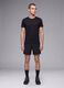 Black breathable crew-neck slim-fit T-shirt ALTAVIA RUNNING_1