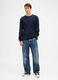 Blue long-sleeve cotton shirt_2