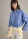 Multicolour striped pure cotton oversized fit shirt_0