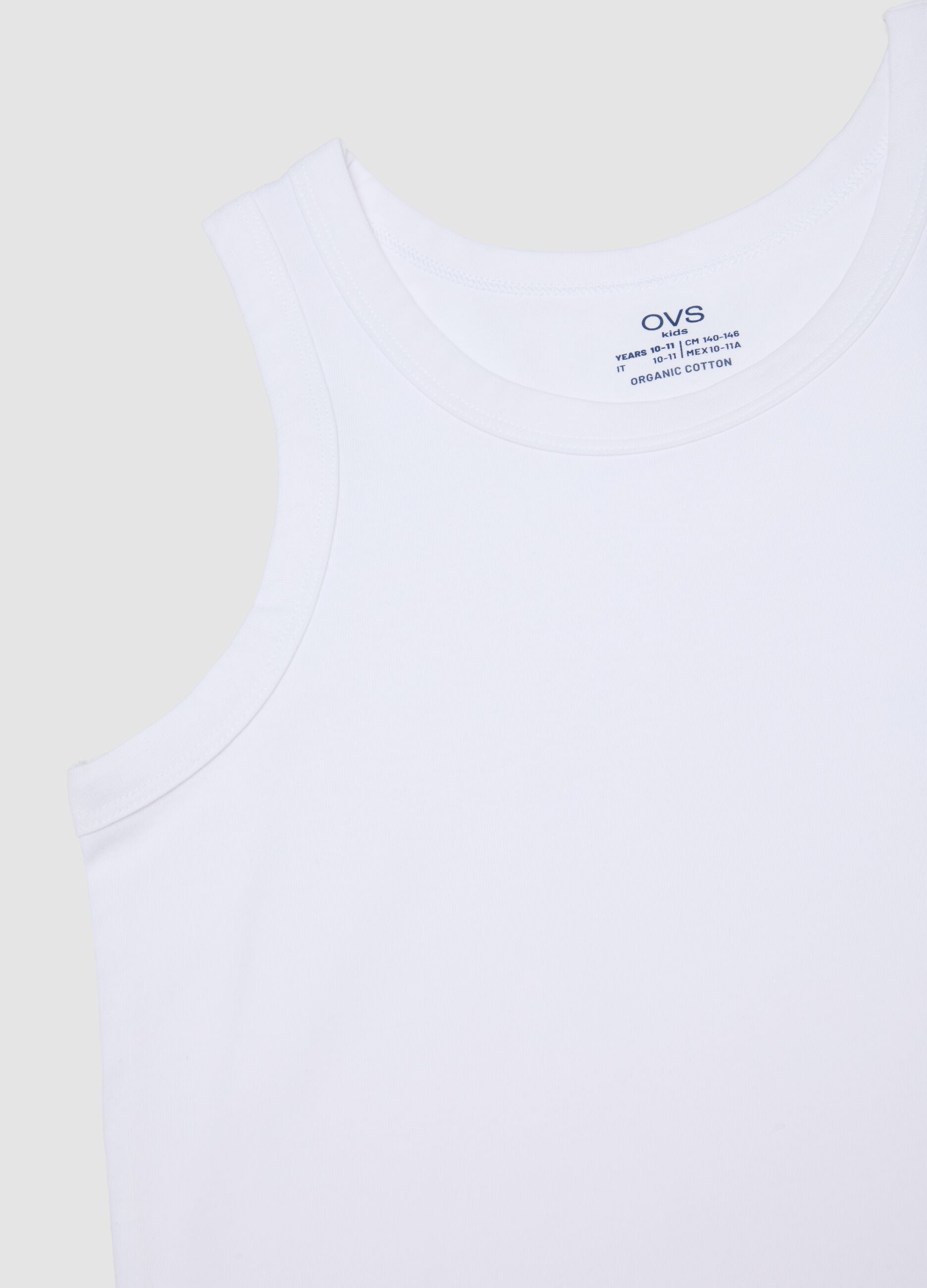 2-pack multicolour boys&rsquo; stretch organic cotton vests