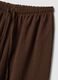 Brown stretch palazzo trousers_5
