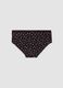 Slip culotte neri in cotone organico elasticizzato con stampa stelle_1